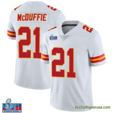 Youth Kansas City Chiefs Trent Mcduffie White Limited Vapor Untouchable Super Bowl Lvii Patch Kcc216 Jersey C3161